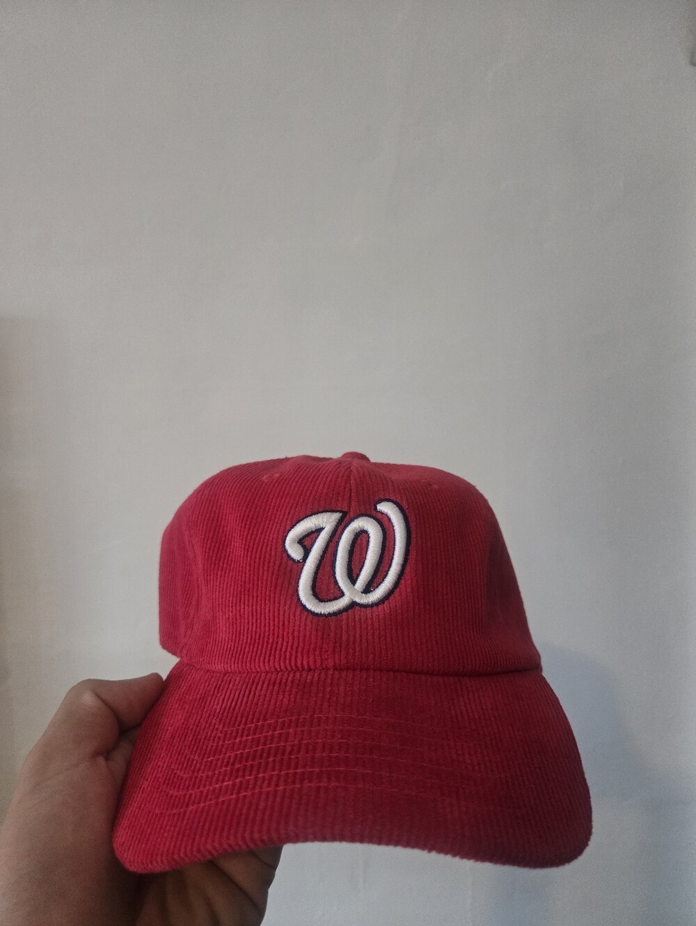 Washington Nationals Dad Cap Corduroy Strapback